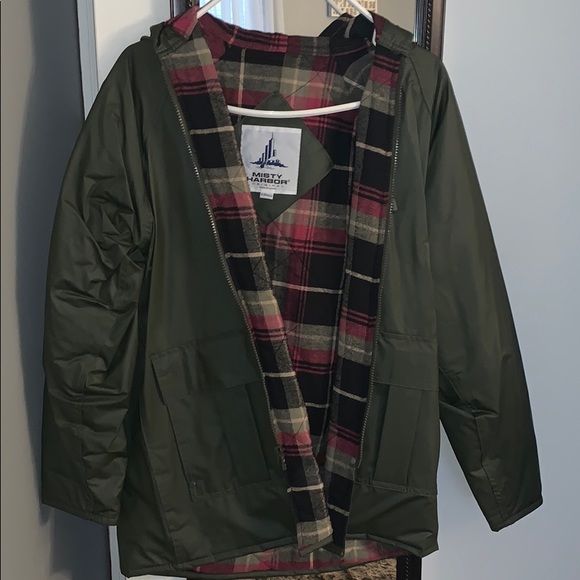 Jackets & Blazers - Hunter green raincoat